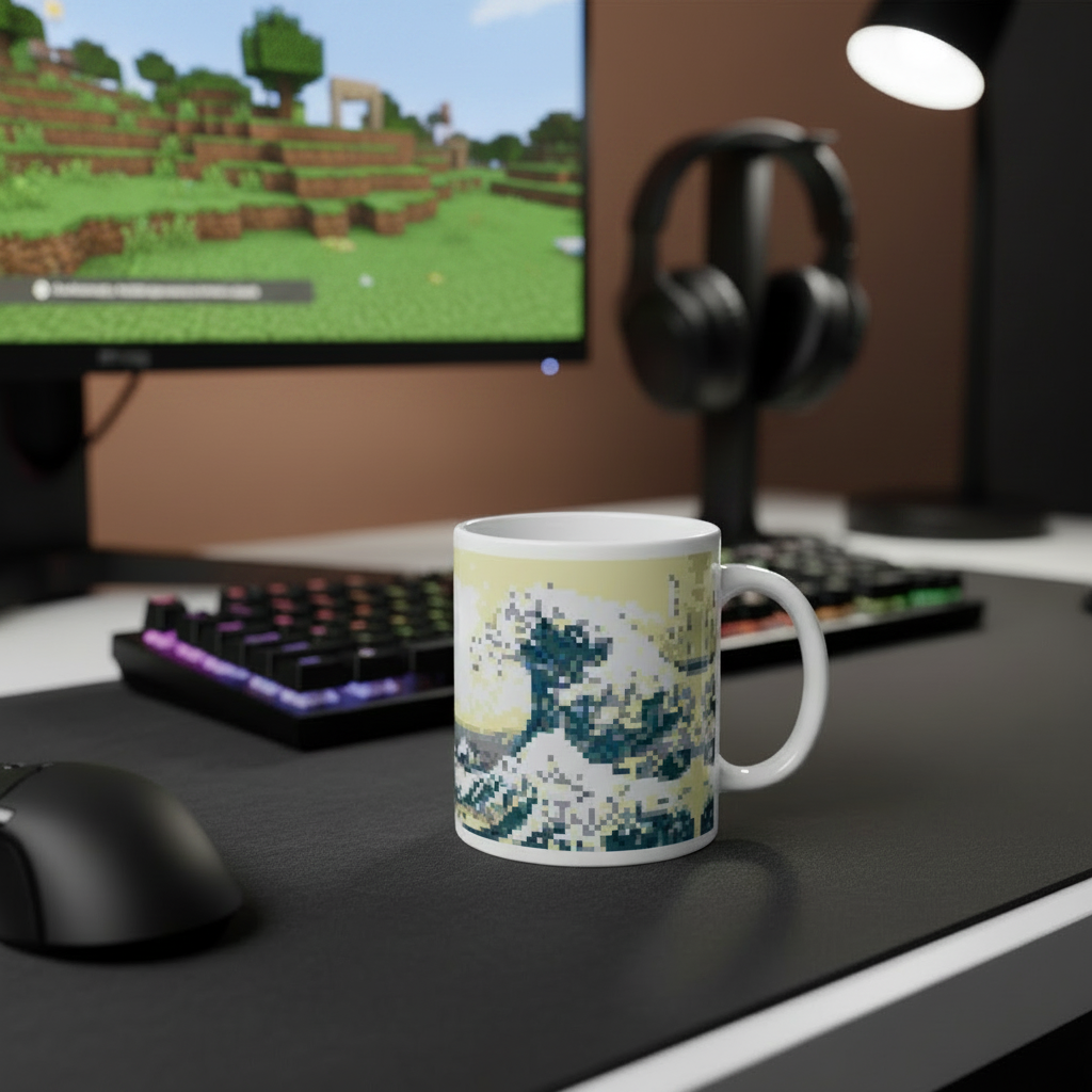 Pixel-Style Mugs (Famous Artworks)