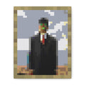 The Son of Man Pixel-Style Matte Canvas Print