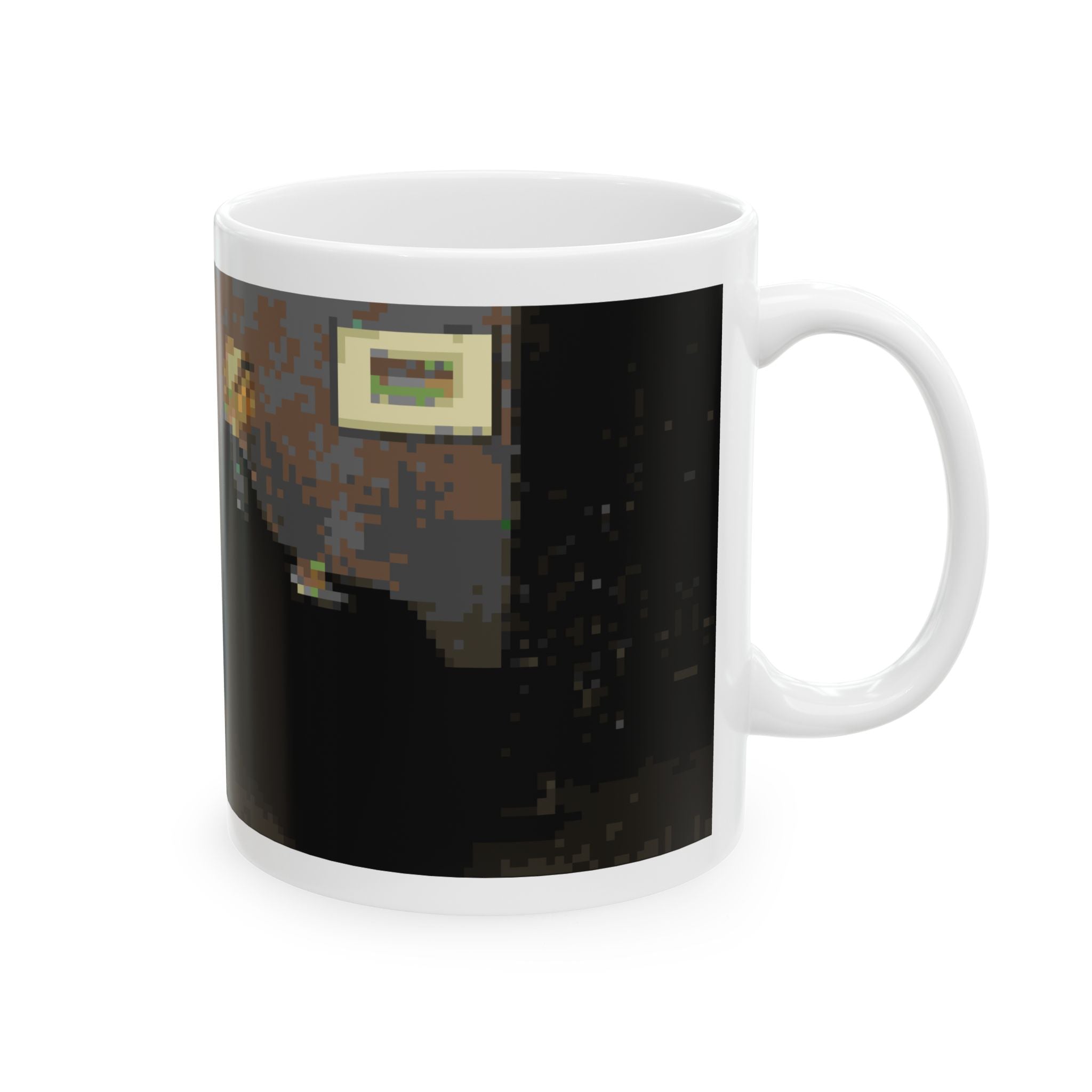 Whistler's Mother Pixel-Style Ceramic Mug (11oz/15oz)