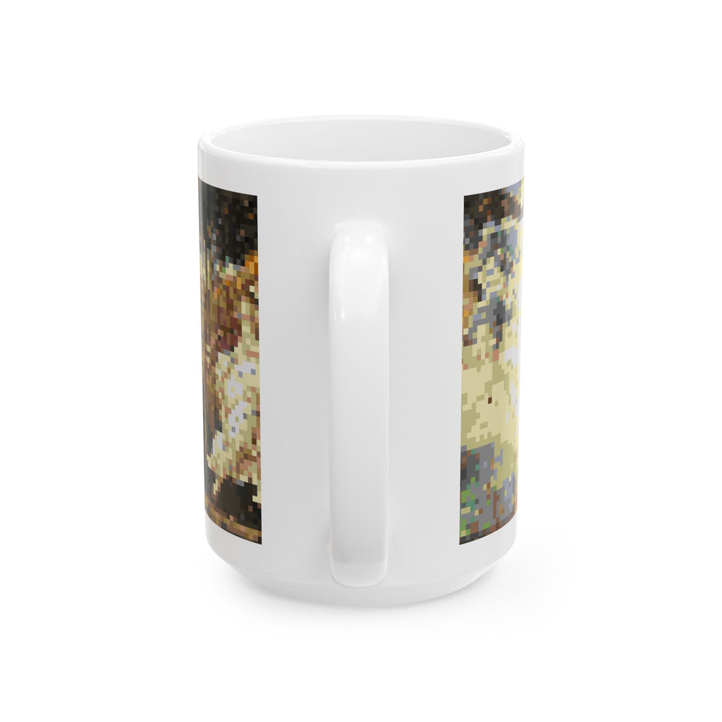 The Birth of Venus Pixel-Style Ceramic Mug (11oz/15oz)