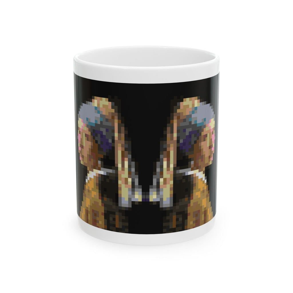 Girl with a Pearl Earring Pixel-Style Ceramic Mug (11oz/15oz)
