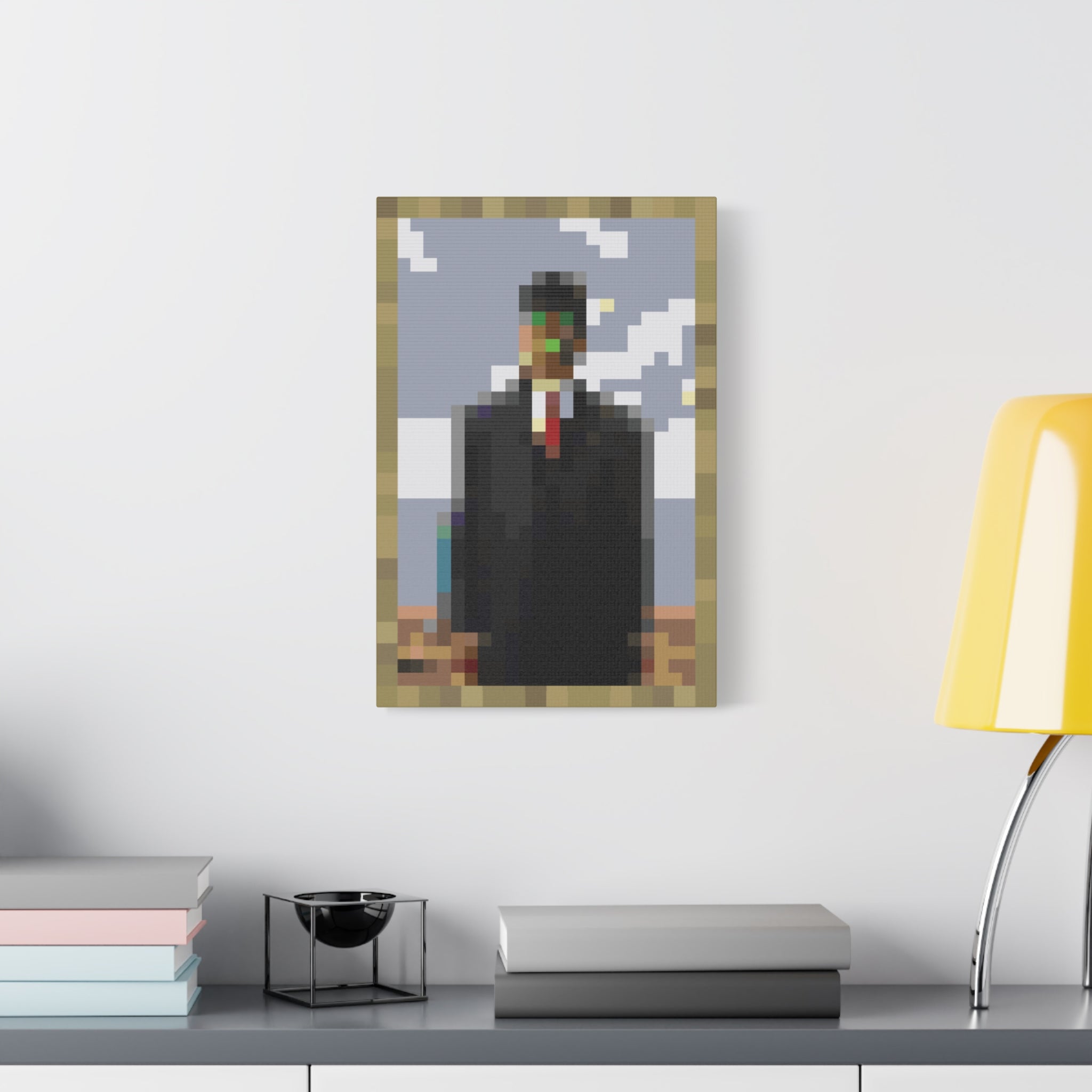 The Son of Man Pixel-Style Matte Canvas Print