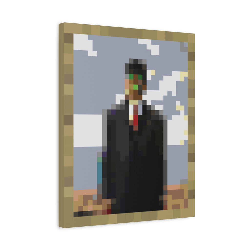 The Son of Man Pixel-Style Matte Canvas Print