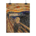 The Scream Pixel-Style Rolled Art Print