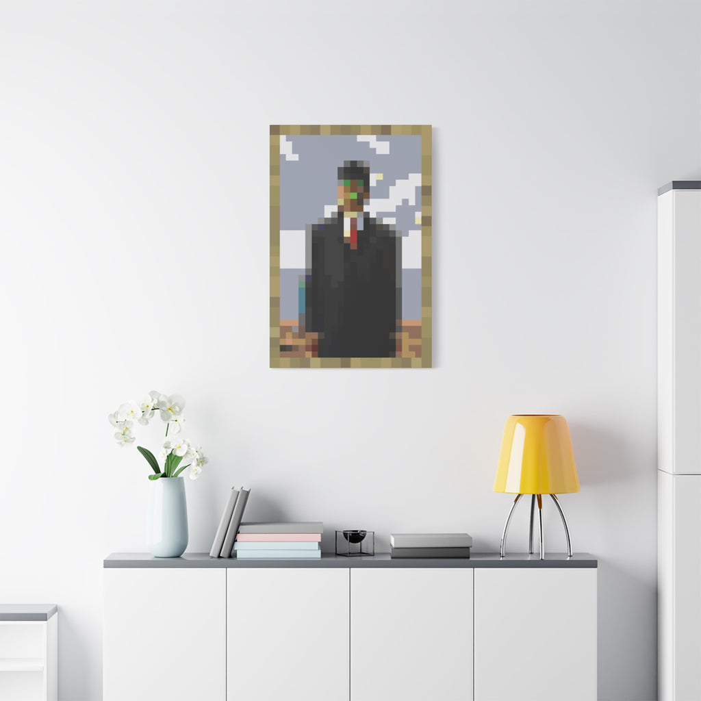 The Son of Man Pixel-Style Matte Canvas Print