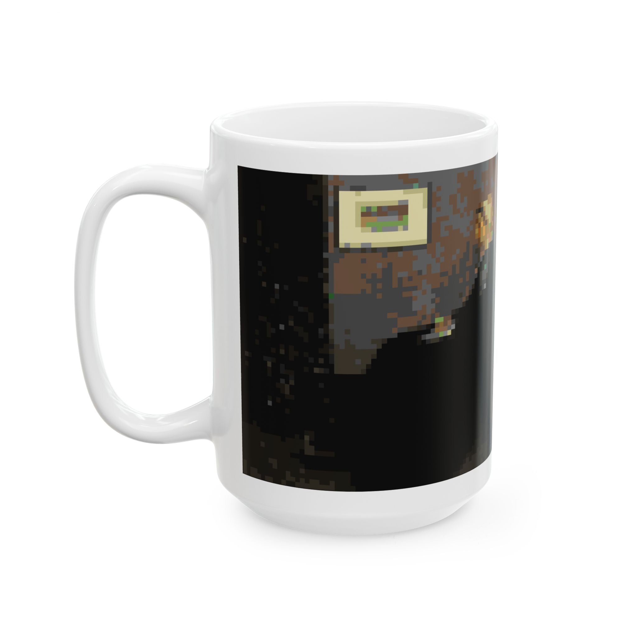Whistler's Mother Pixel-Style Ceramic Mug (11oz/15oz)