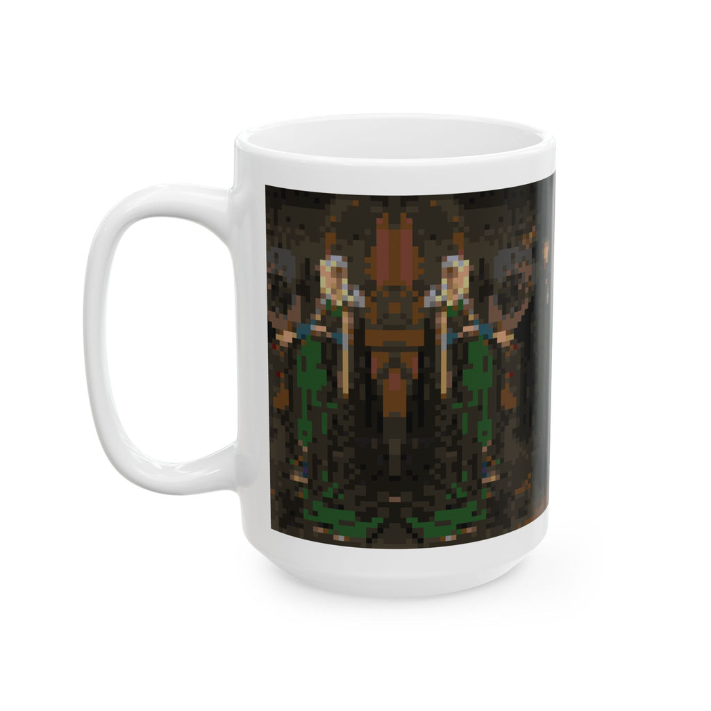 The Arnolfini Portrait Pixel-Style Ceramic Mug (11oz/15oz)
