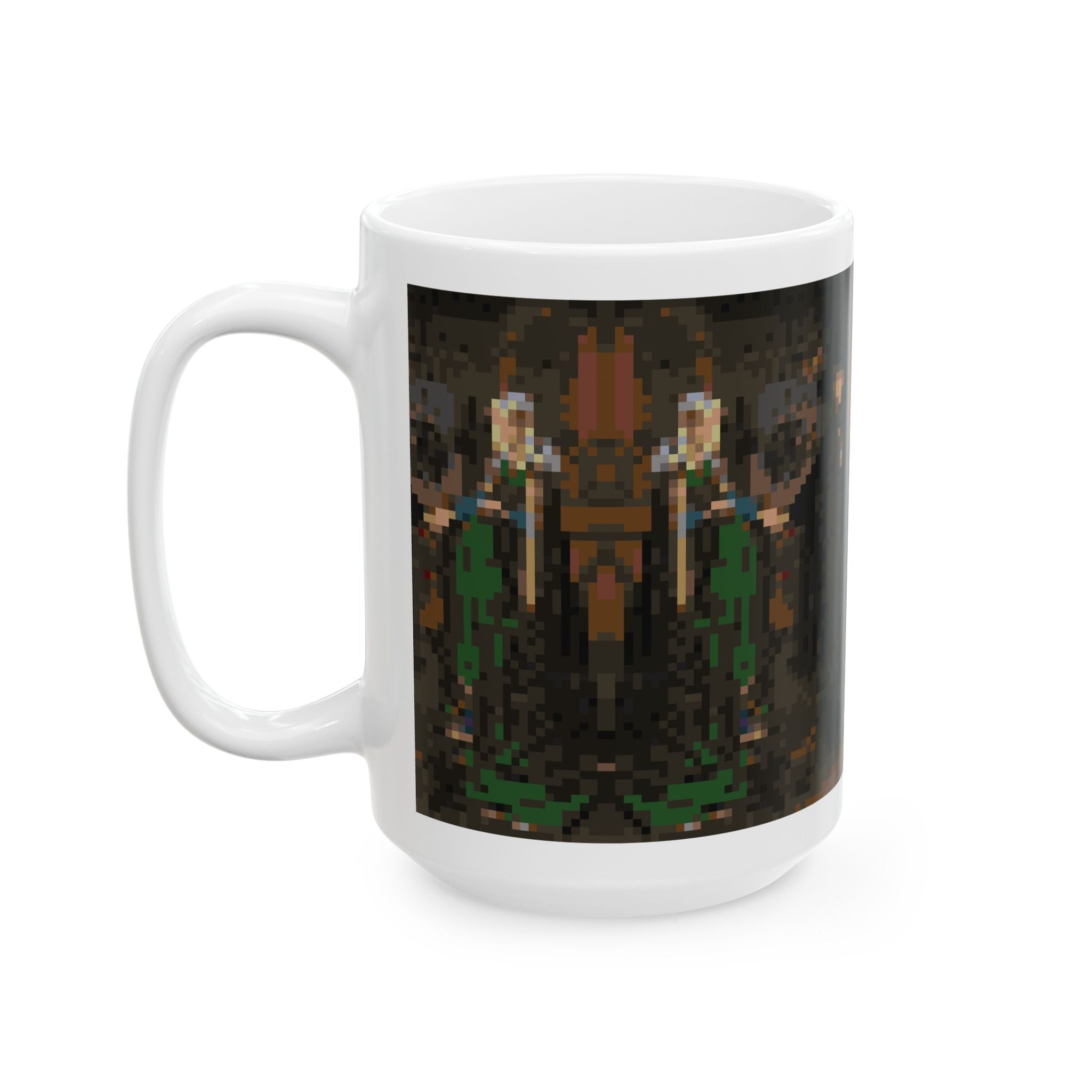 The Arnolfini Portrait Pixel-Style Ceramic Mug (11oz/15oz)