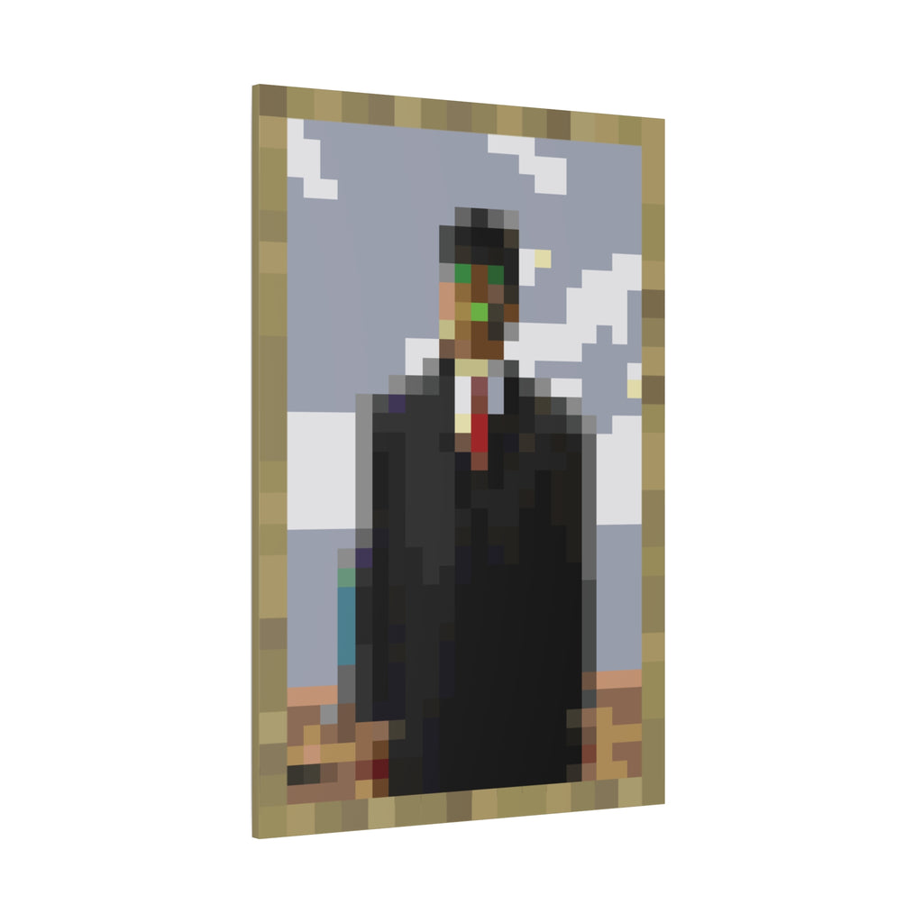 The Son of Man Pixel-Style Matte Canvas Print