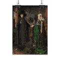 The Arnolfini Portrait Pixel-Style Rolled Art Print