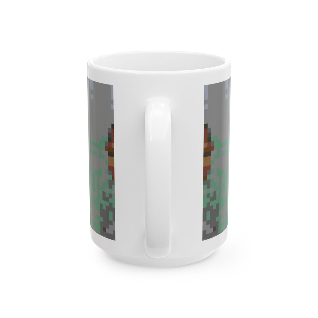 L'artiste Sans Barbe Pixel-Style Ceramic Mug (11oz/15oz)