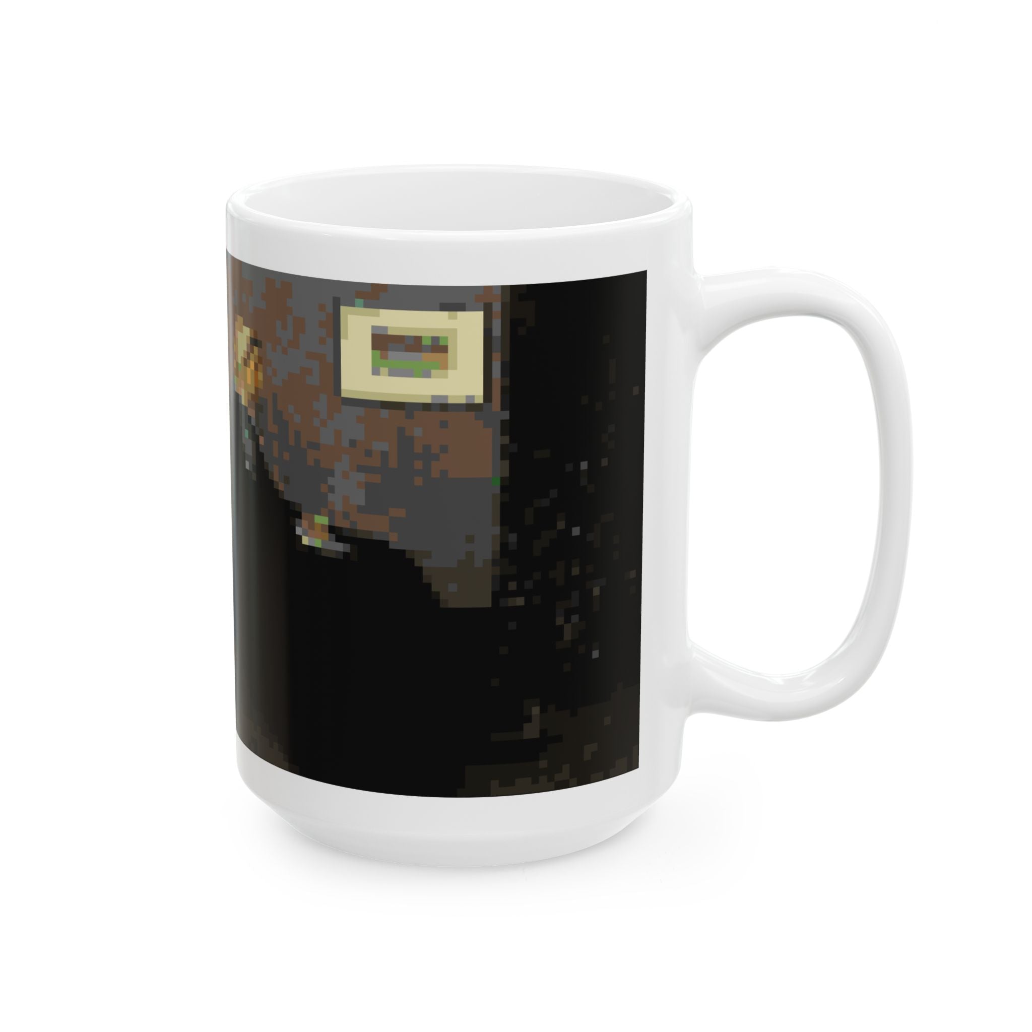 Whistler's Mother Pixel-Style Ceramic Mug (11oz/15oz)