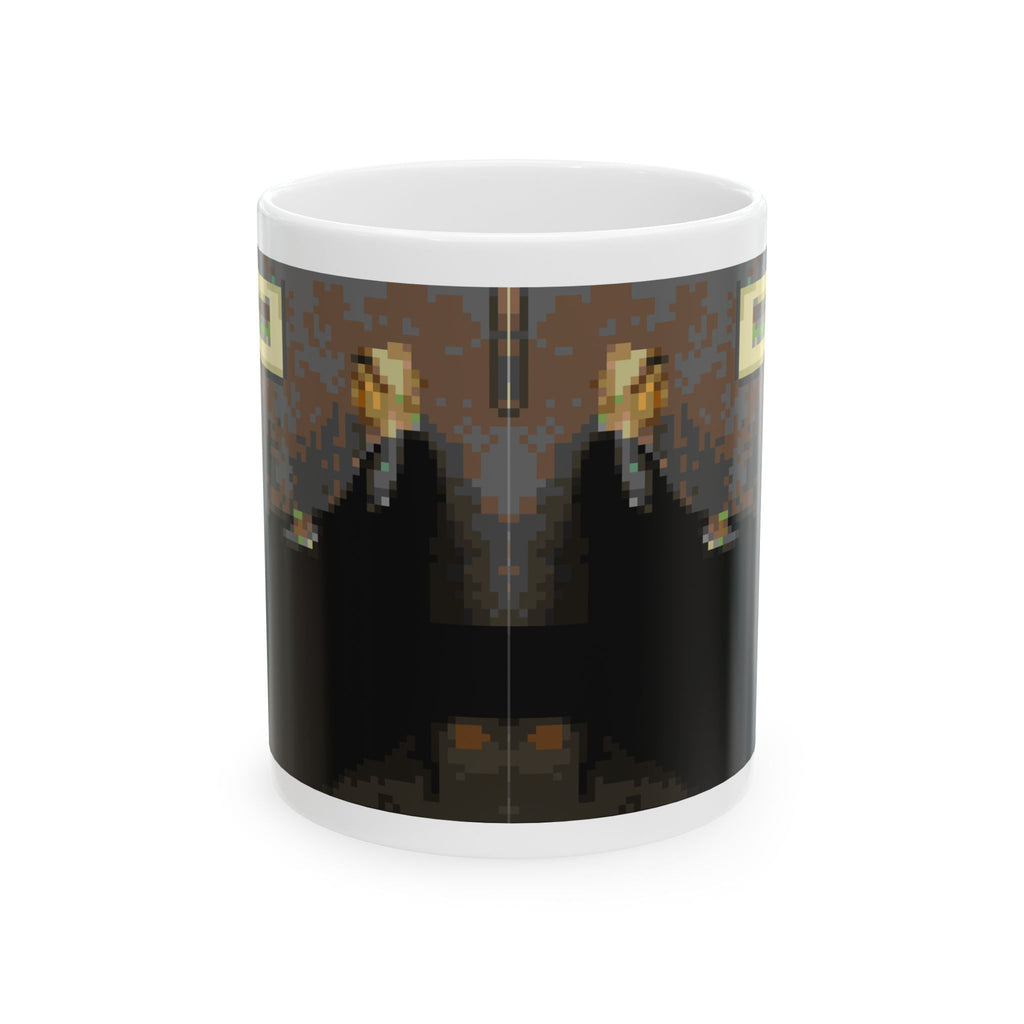Whistler's Mother Pixel-Style Ceramic Mug (11oz/15oz)