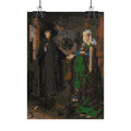 The Arnolfini Portrait Pixel-Style Rolled Art Print