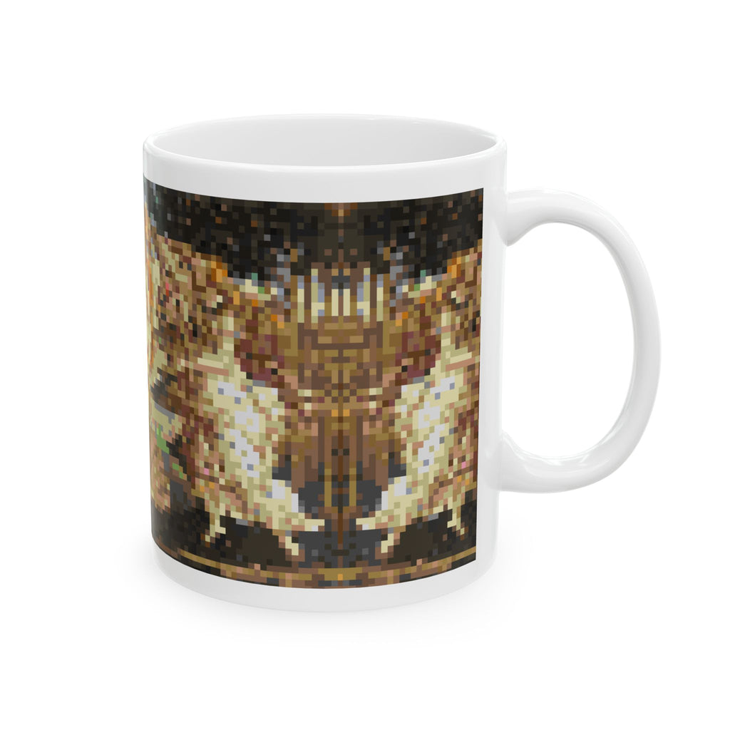 The Birth of Venus Pixel-Style Ceramic Mug (11oz/15oz)