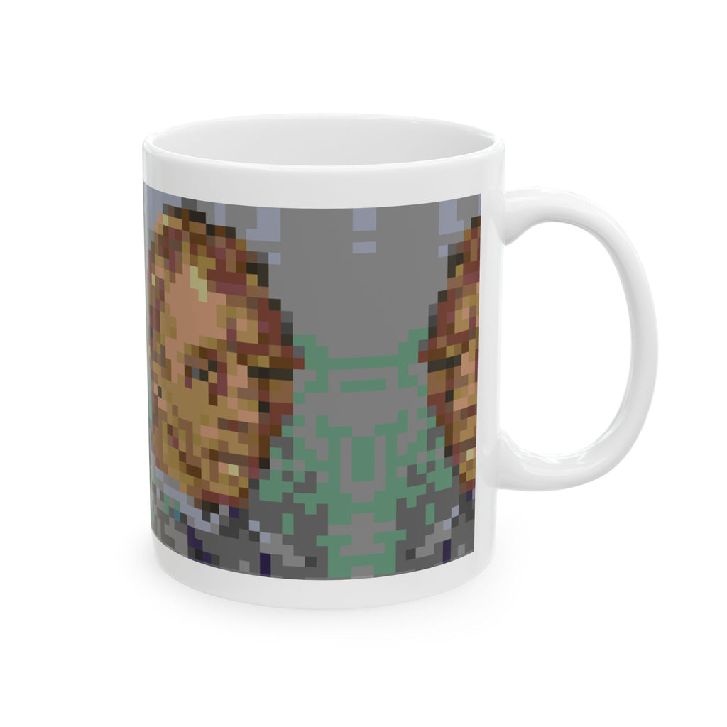 L'artiste Sans Barbe Pixel-Style Ceramic Mug (11oz/15oz)