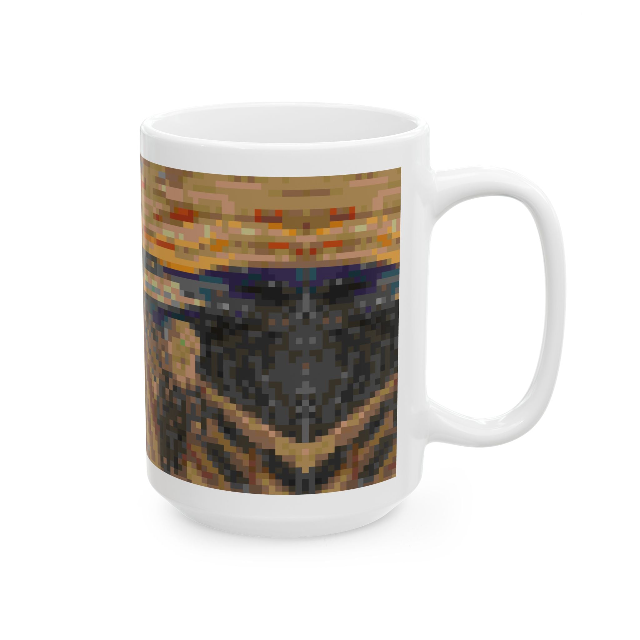 The Scream Pixel-Style Ceramic Mug (11oz/15oz)