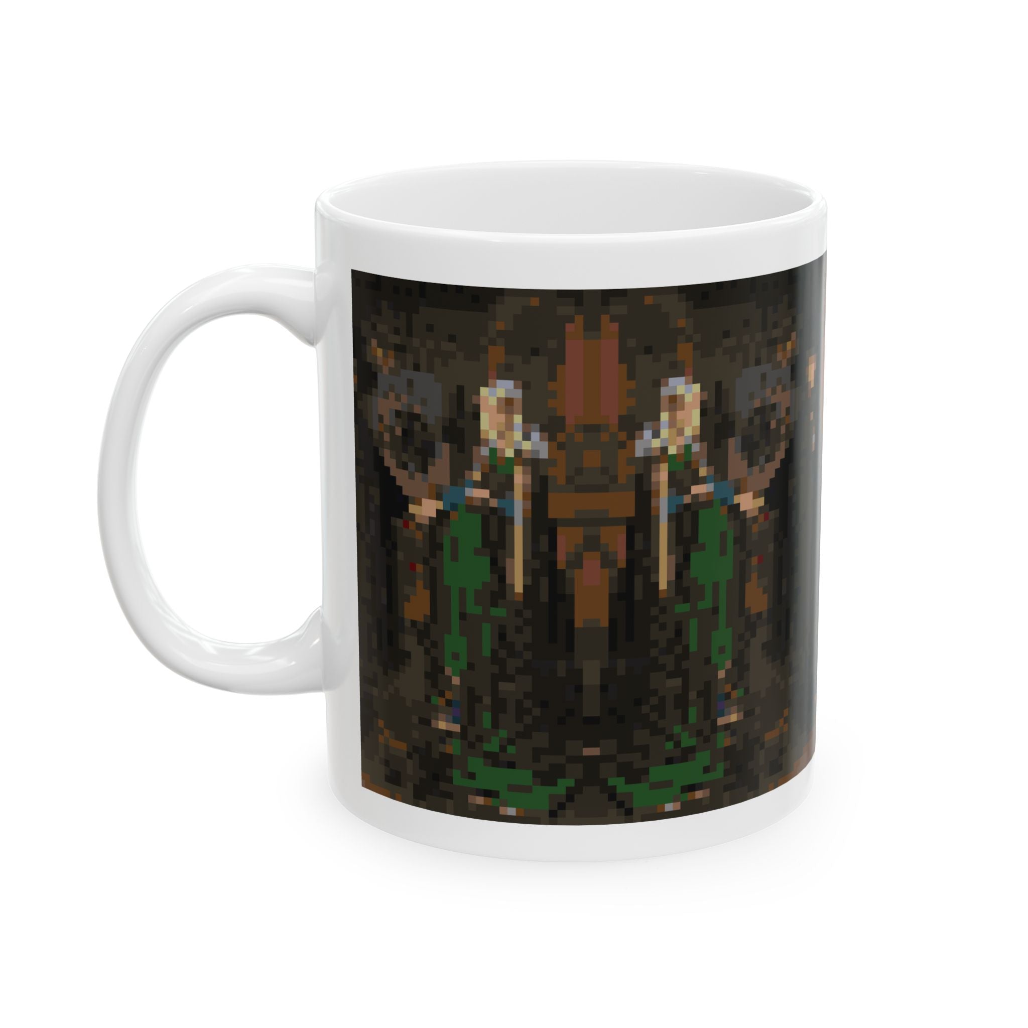 The Arnolfini Portrait Pixel-Style Ceramic Mug (11oz/15oz)
