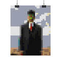 The Son of Man Pixel-Style Rolled Art Print
