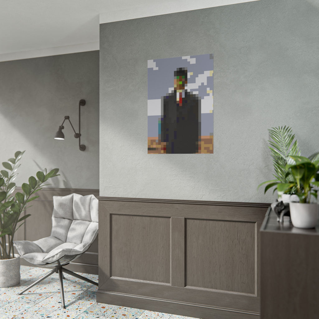 The Son of Man Pixel-Style Rolled Art Print