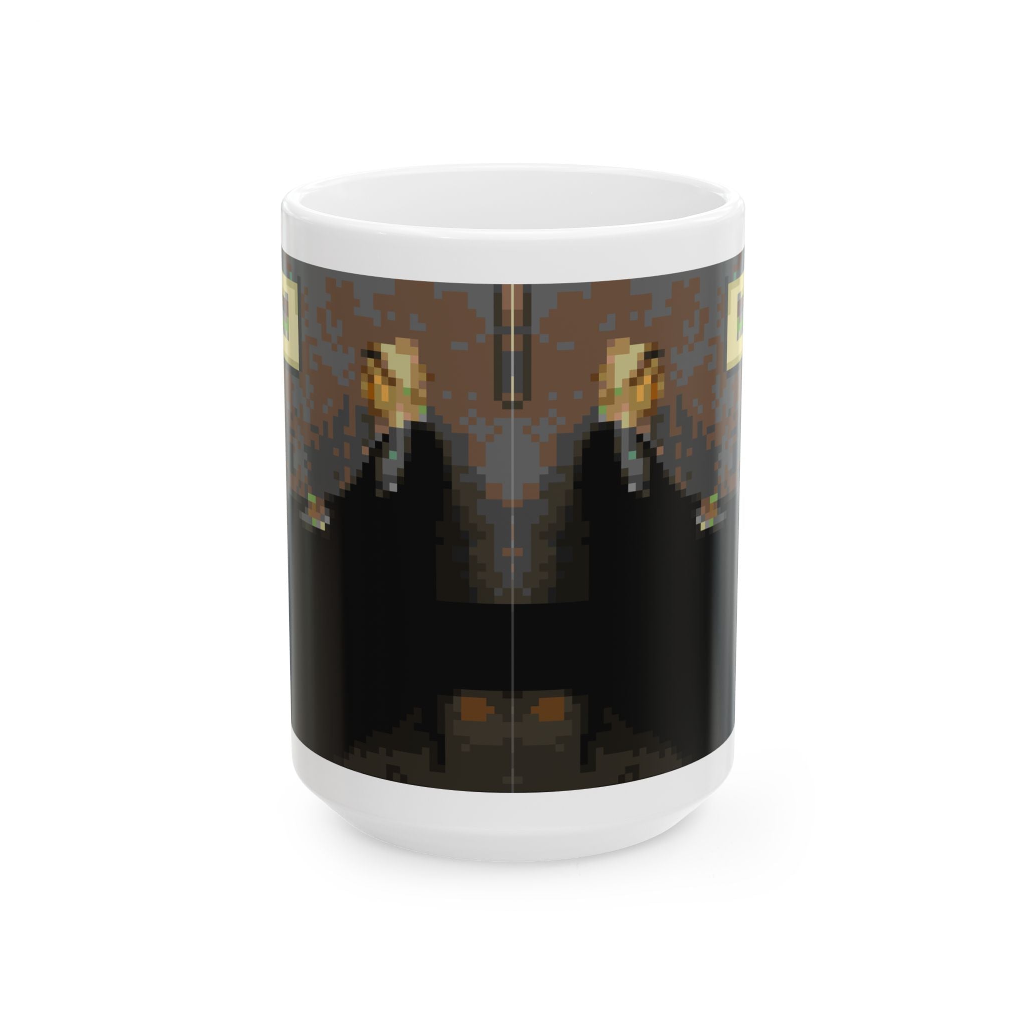 Whistler's Mother Pixel-Style Ceramic Mug (11oz/15oz)