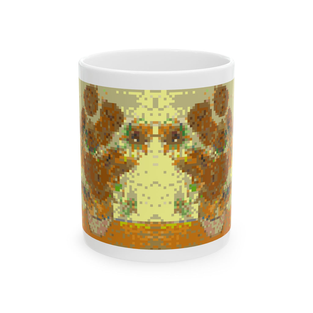 Sunflowers Pixel-Style Ceramic Mug (11oz/15oz)