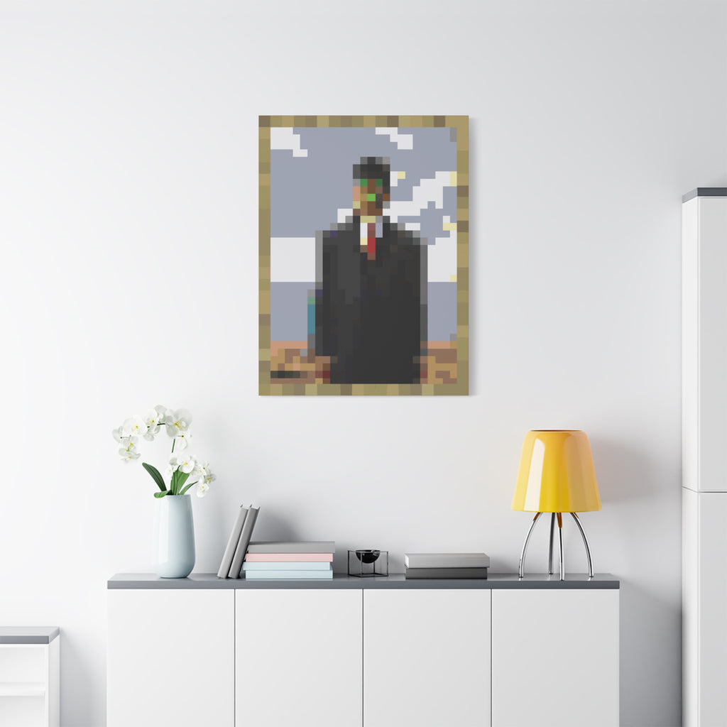 The Son of Man Pixel-Style Matte Canvas Print