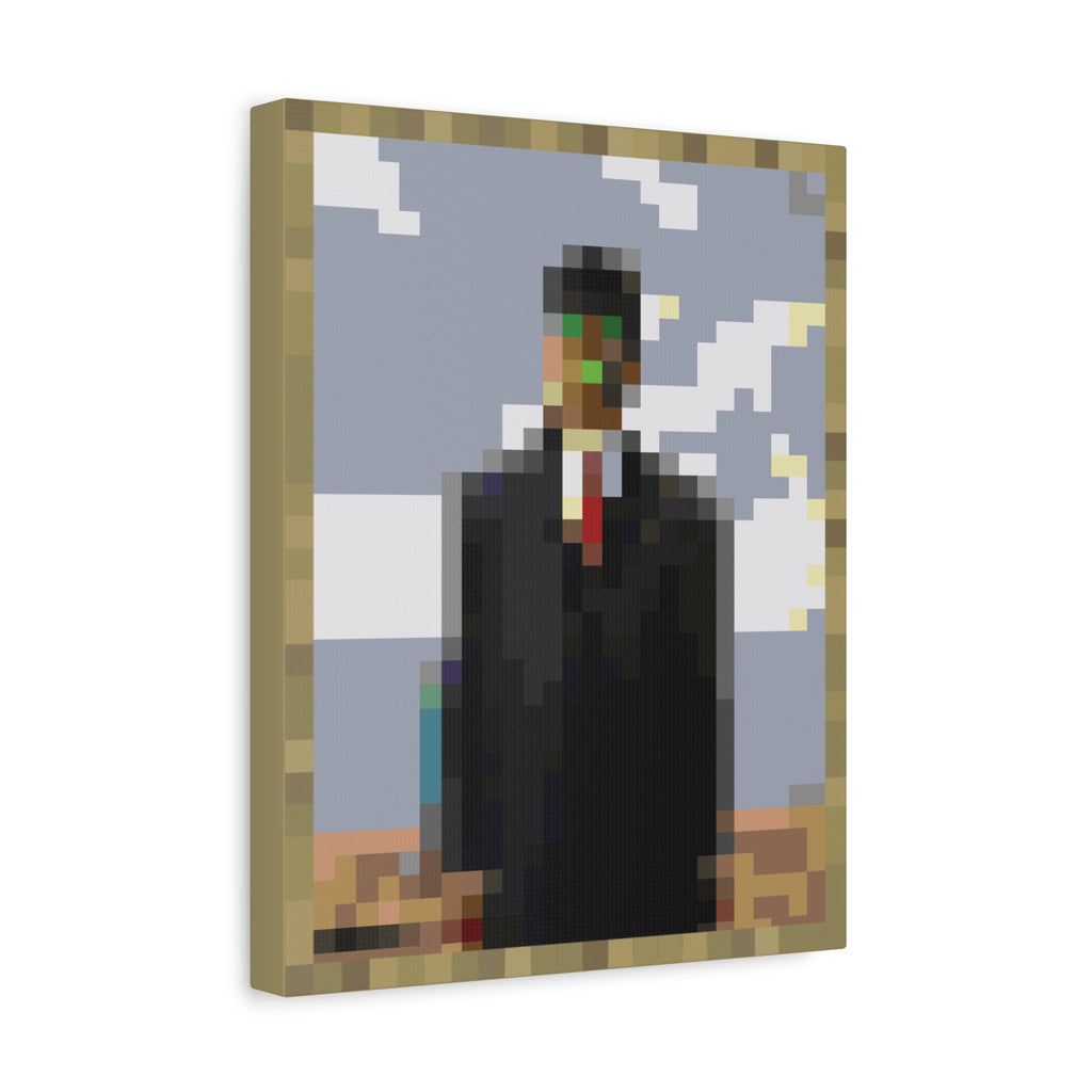 The Son of Man Pixel-Style Matte Canvas Print