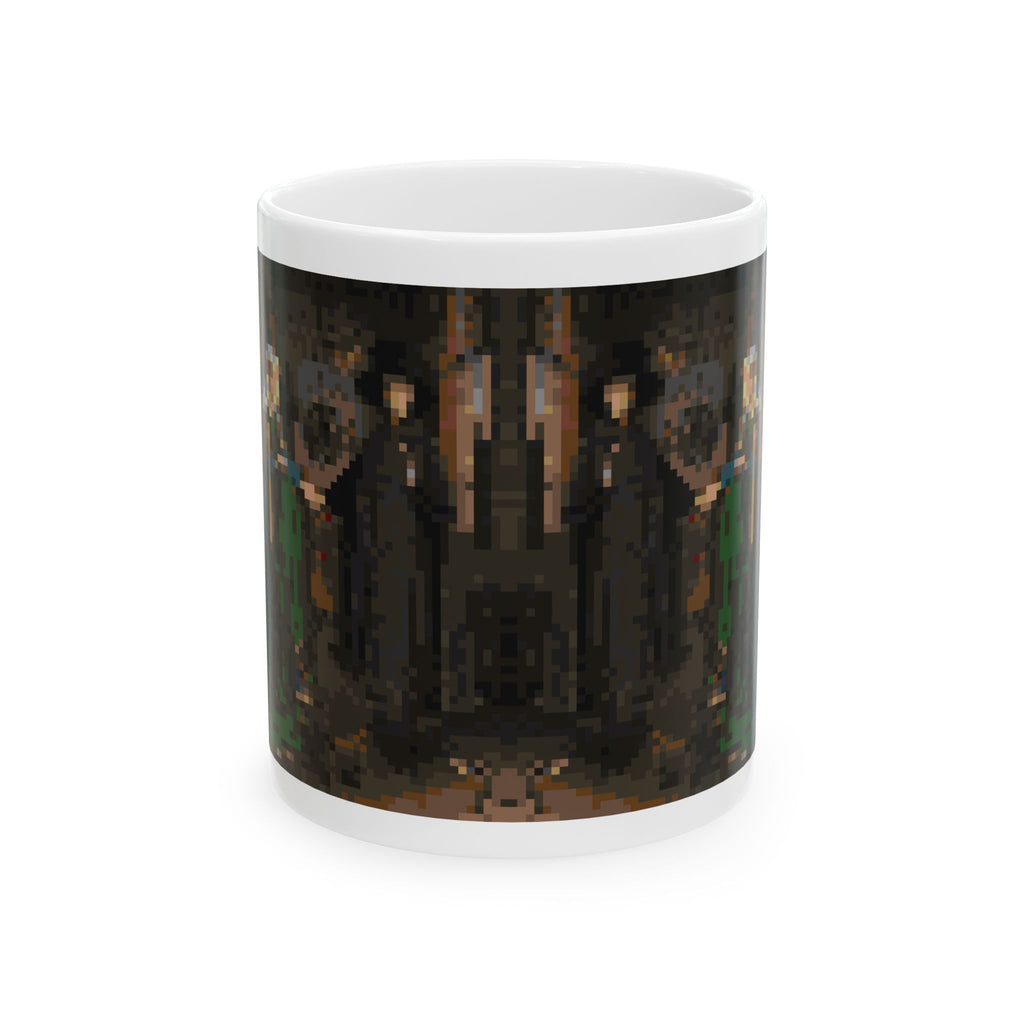 The Arnolfini Portrait Pixel-Style Ceramic Mug (11oz/15oz)