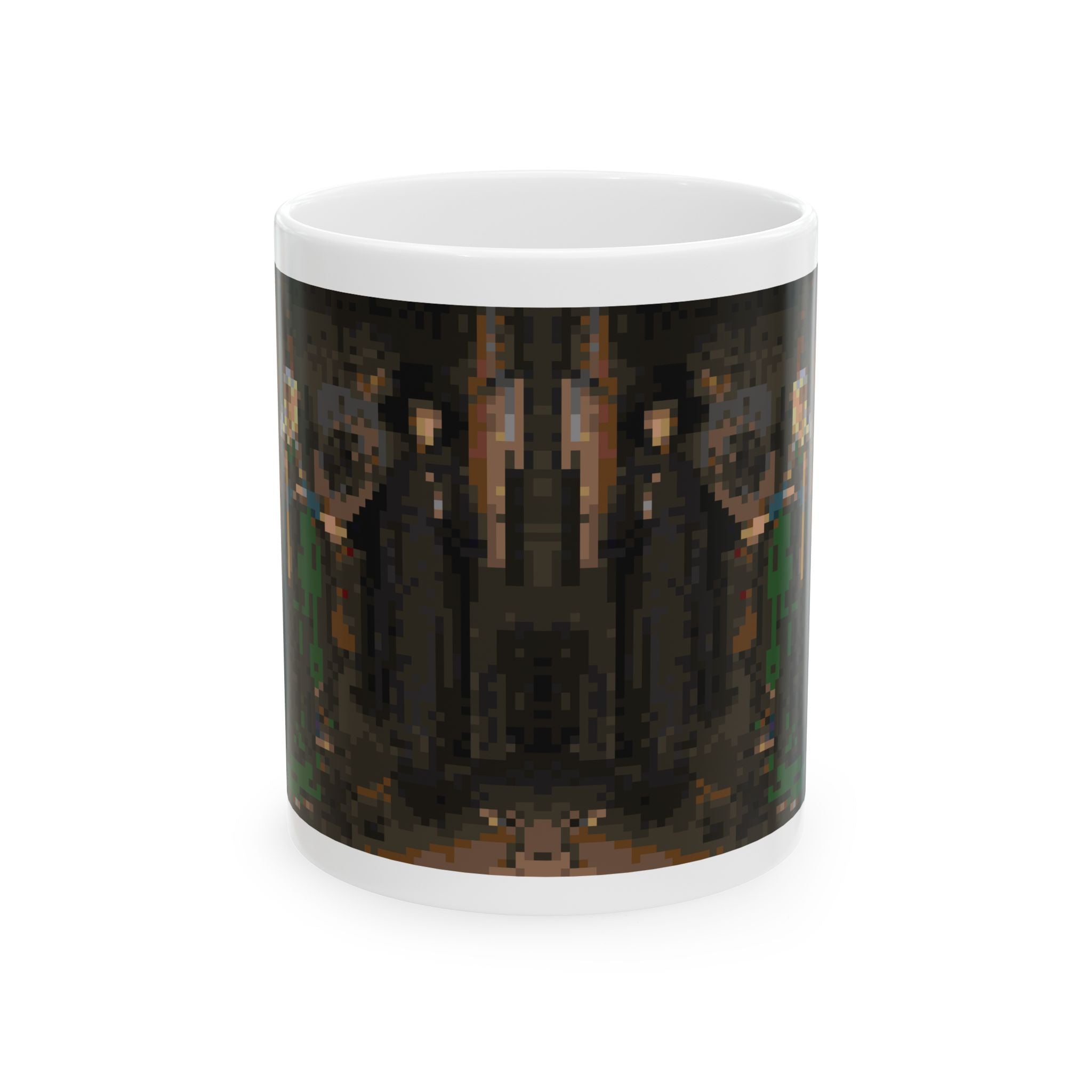 The Arnolfini Portrait Pixel-Style Ceramic Mug (11oz/15oz)