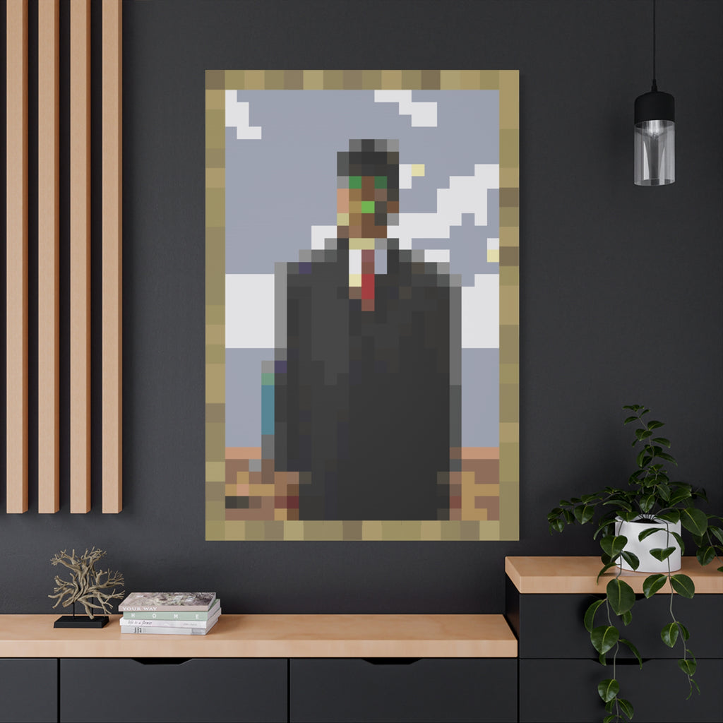 The Son of Man Pixel-Style Matte Canvas Print