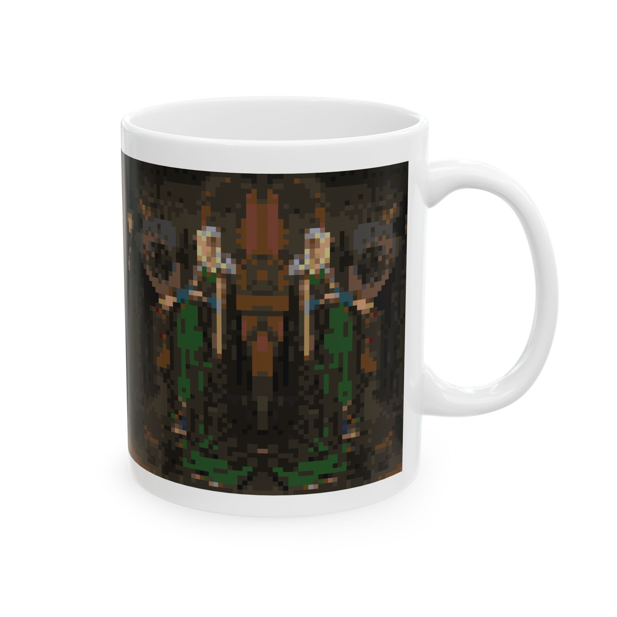 The Arnolfini Portrait Pixel-Style Ceramic Mug (11oz/15oz)