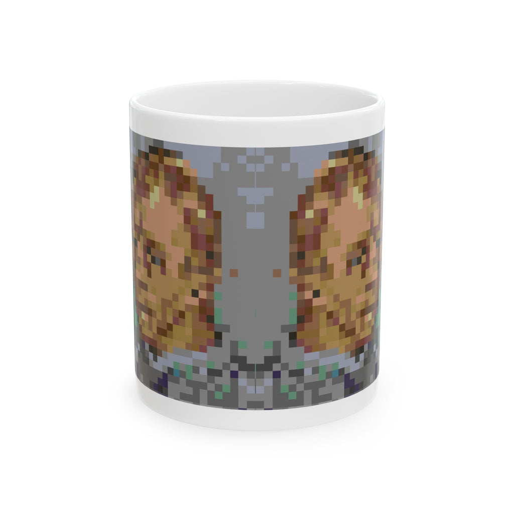 L'artiste Sans Barbe Pixel-Style Ceramic Mug (11oz/15oz)