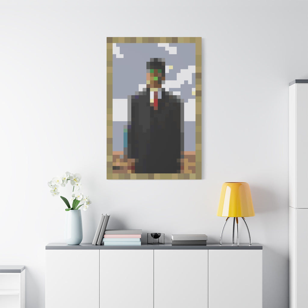 The Son of Man Pixel-Style Matte Canvas Print