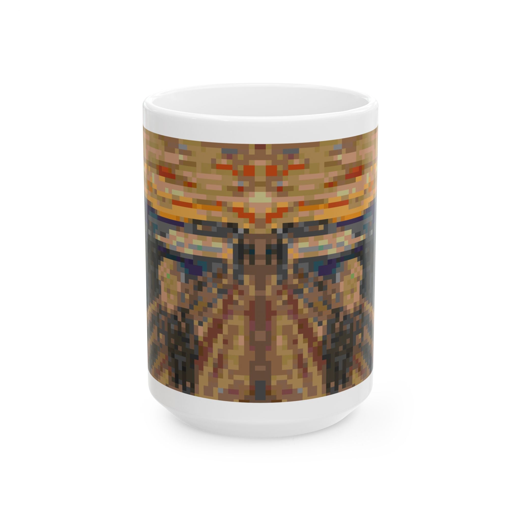 The Scream Pixel-Style Ceramic Mug (11oz/15oz)