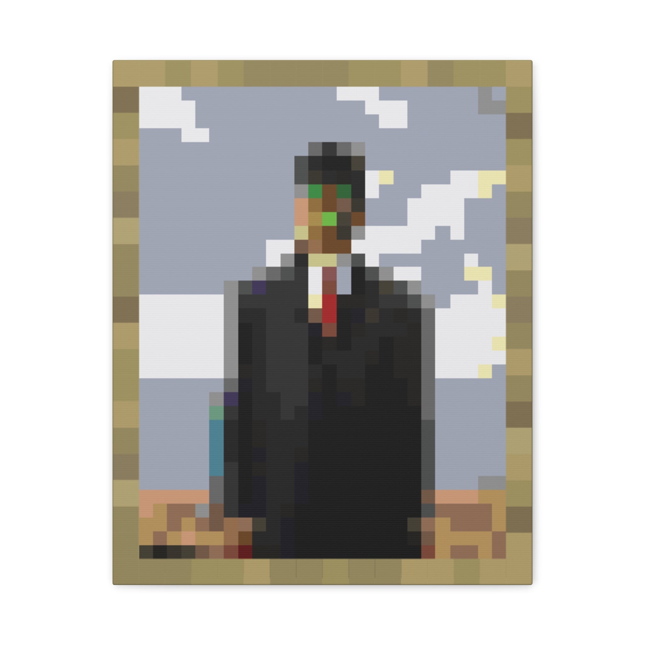 The Son of Man Pixel-Style Matte Canvas Print