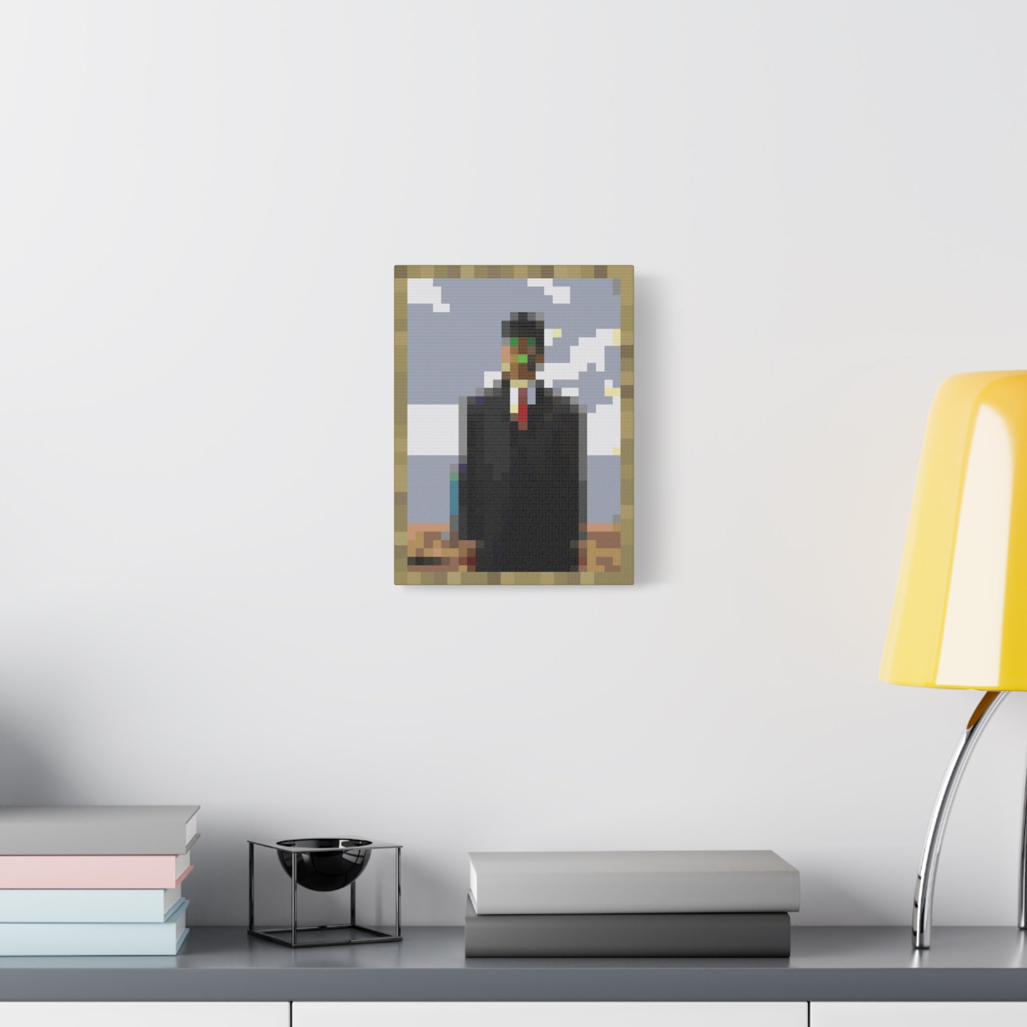 The Son of Man Pixel-Style Matte Canvas Print