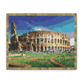 Colosseum Pixel-Style Matte Canvas Print