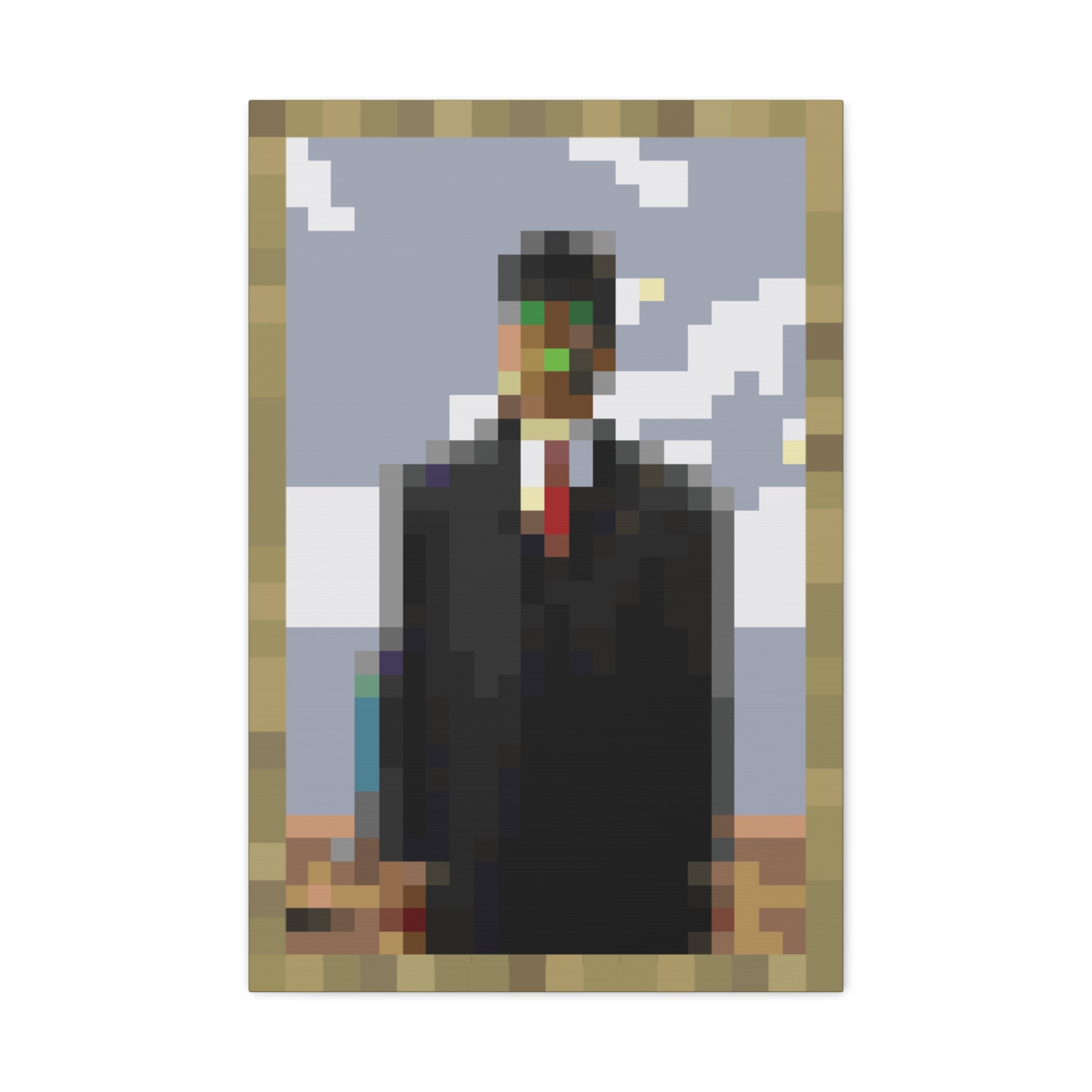 The Son of Man Pixel-Style Matte Canvas Print