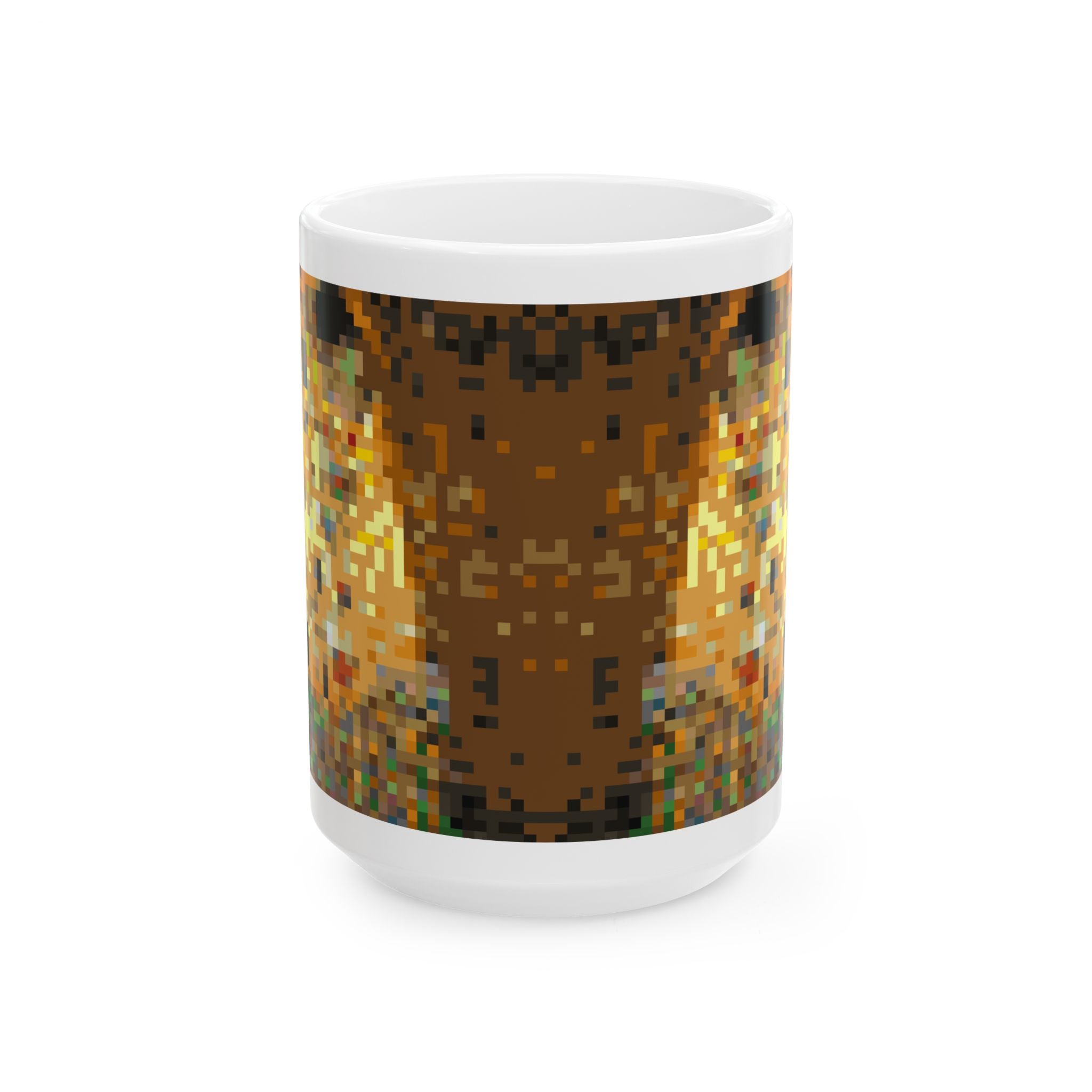 The Kiss Pixel-Style Ceramic Mug (11oz/15oz)