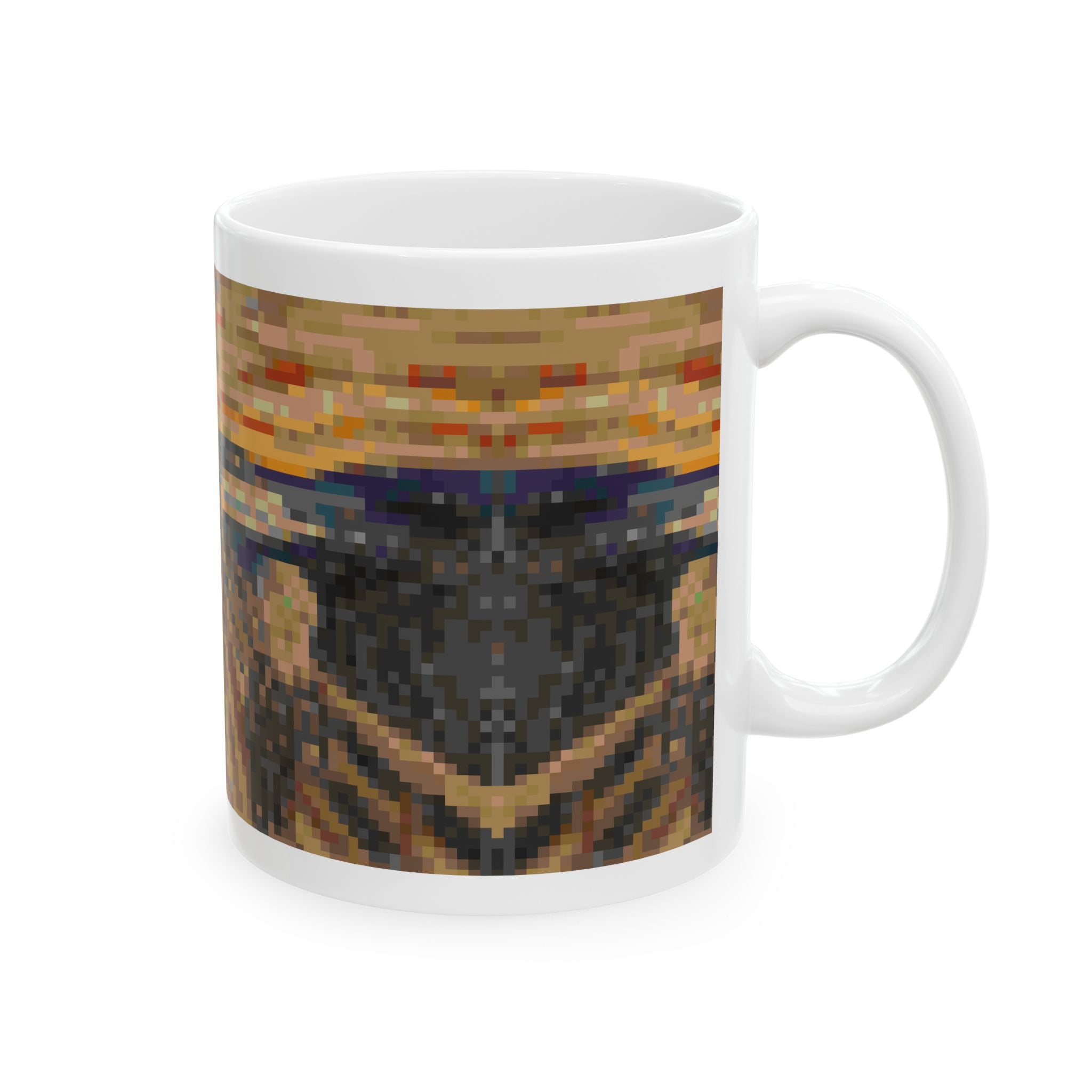 The Scream Pixel-Style Ceramic Mug (11oz/15oz)