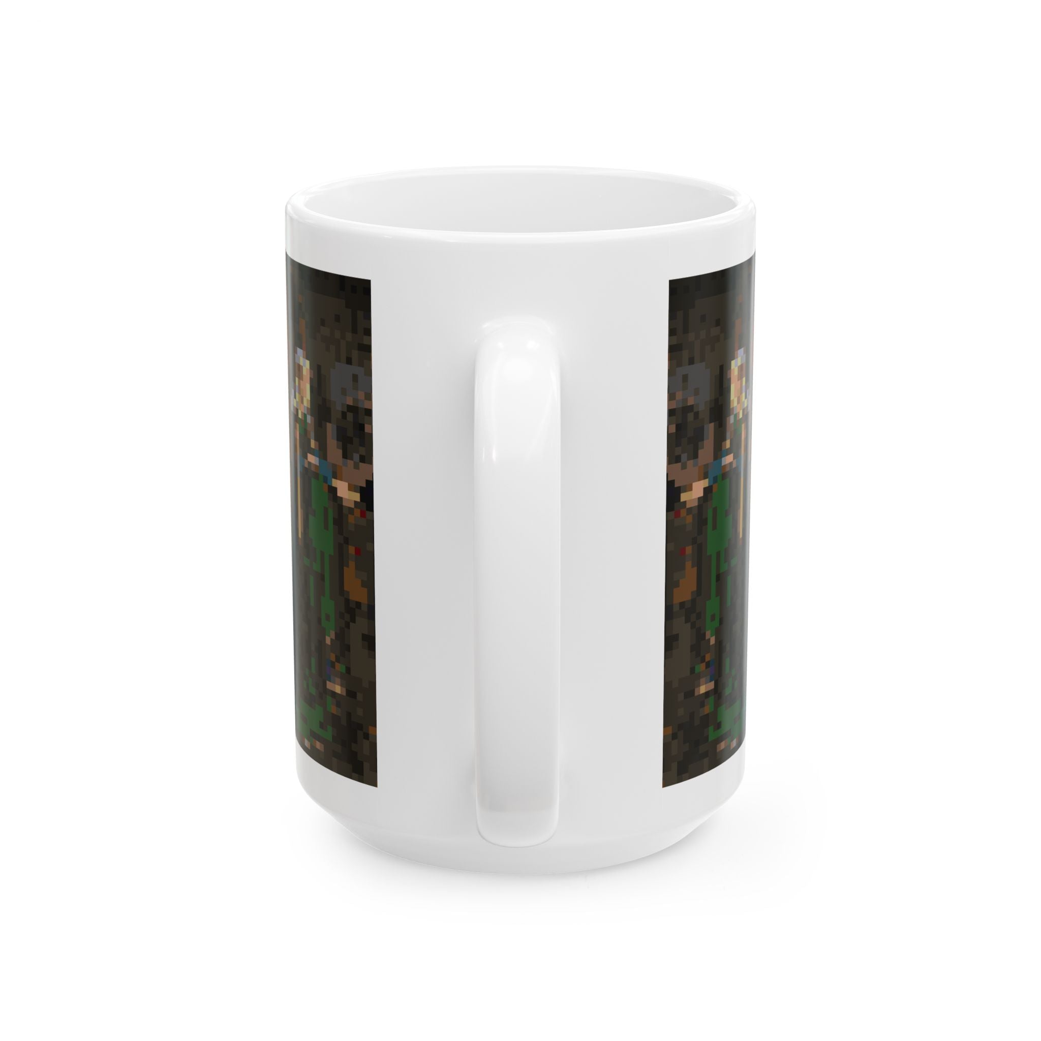 The Arnolfini Portrait Pixel-Style Ceramic Mug (11oz/15oz)
