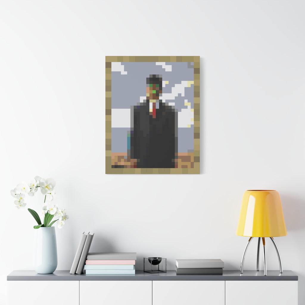 The Son of Man Pixel-Style Matte Canvas Print