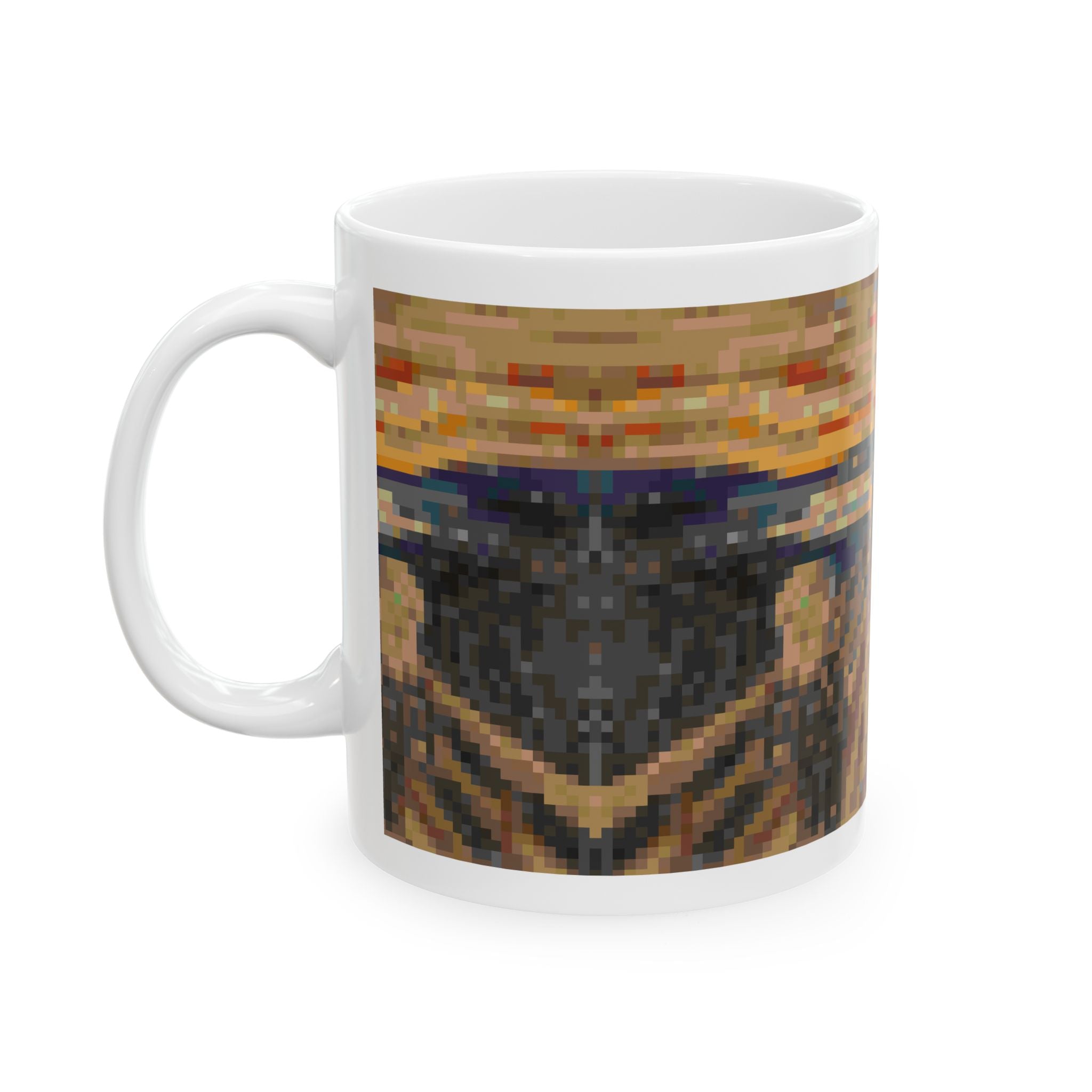 The Scream Pixel-Style Ceramic Mug (11oz/15oz)