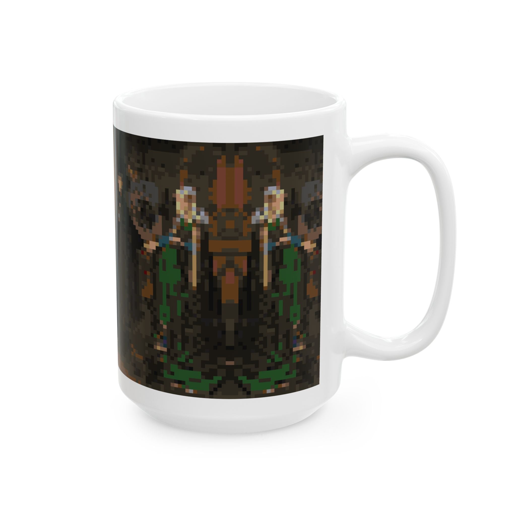 The Arnolfini Portrait Pixel-Style Ceramic Mug (11oz/15oz)