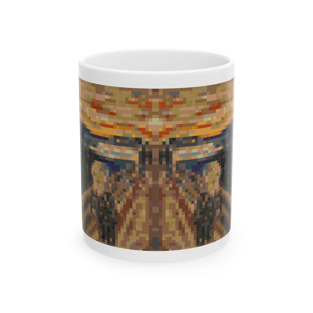 The Scream Pixel-Style Ceramic Mug (11oz/15oz)