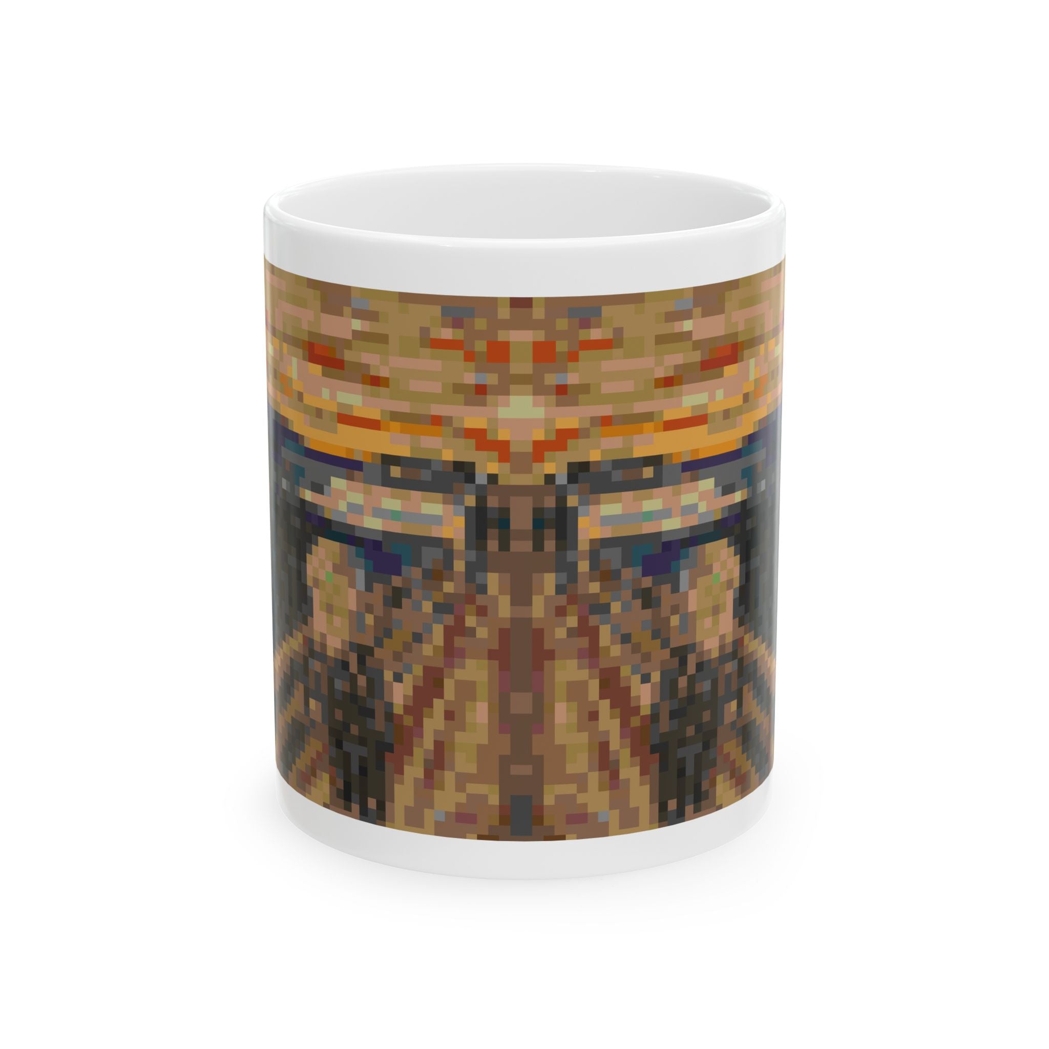 The Scream Pixel-Style Ceramic Mug (11oz/15oz)