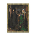 The Arnolfini Portrait Pixel-Style Matte Canvas Print